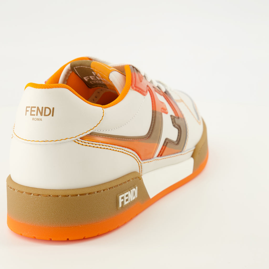 Baskets Fendi Match Orange Sneakers Fendi Orange Homme