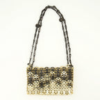 Bild der Rabanne Damen Tasche Iconic 1969 Nano in Gold und Schwarz - Frühling-Sommer 2026 - Rückansicht