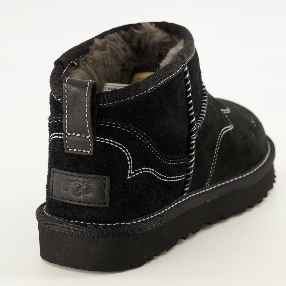 Bottines Bottes Classic Ultra mini Western noir Ugg Noir Femme
