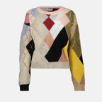 Image de l'article Pull en mohair de la marque Moschino pour Femme - Saison Automne-Hiver 2025 - Vue de Face