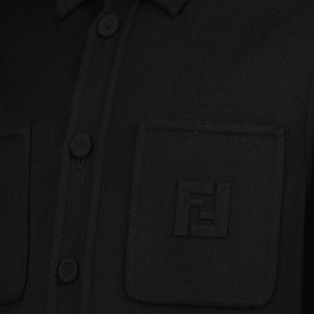 Image de l'article Veste en laine noir de la marque Fendi pour Homme - Saison Automne-Hiver 2025 - Vue détaillée_1