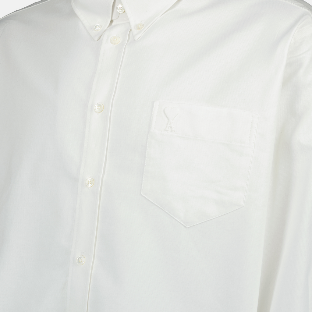 Camisas Chemise Ami de coeur oversize Ami PARIS Blanco Unisexo