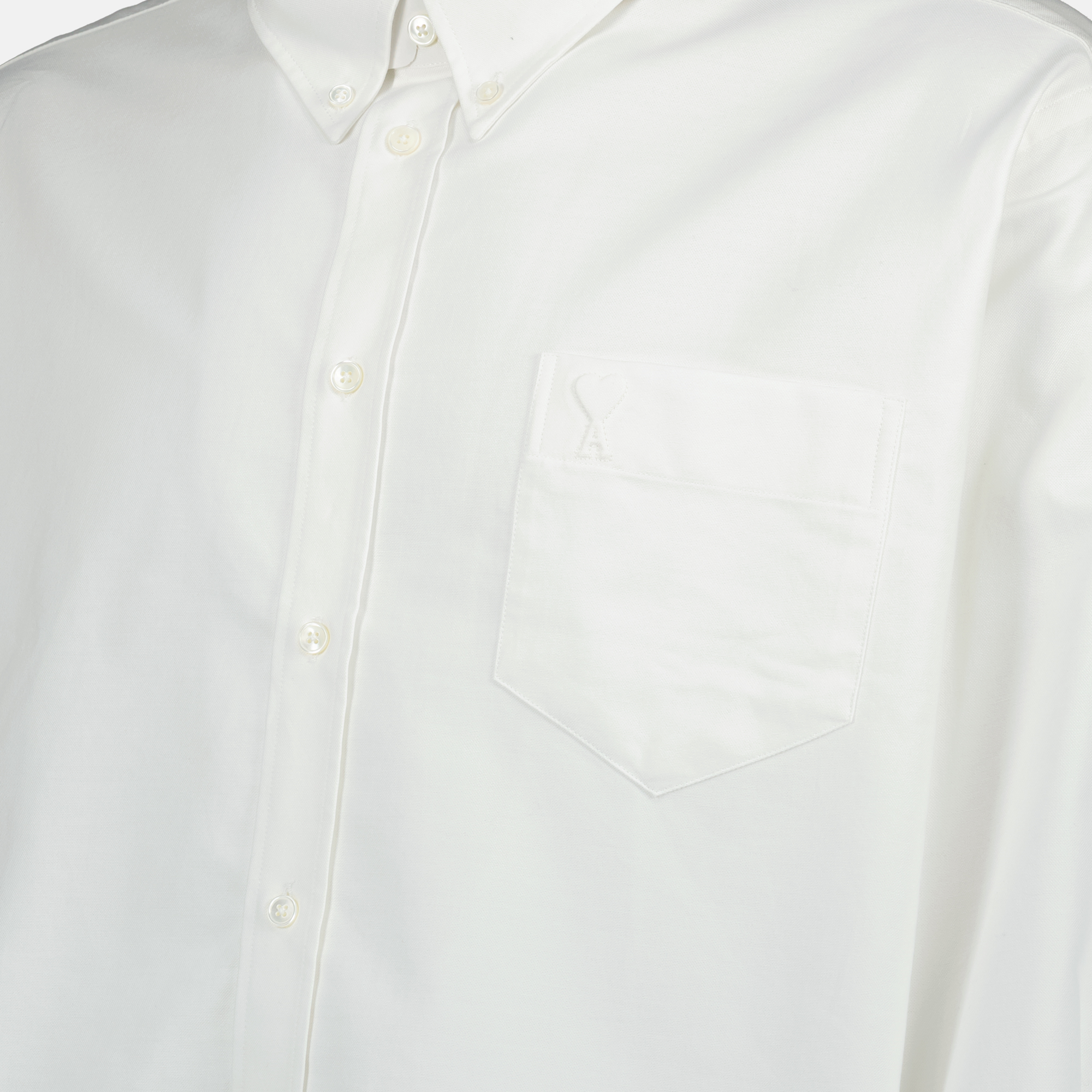 Camisas Chemise Ami de coeur oversize Ami PARIS Branco Unissex