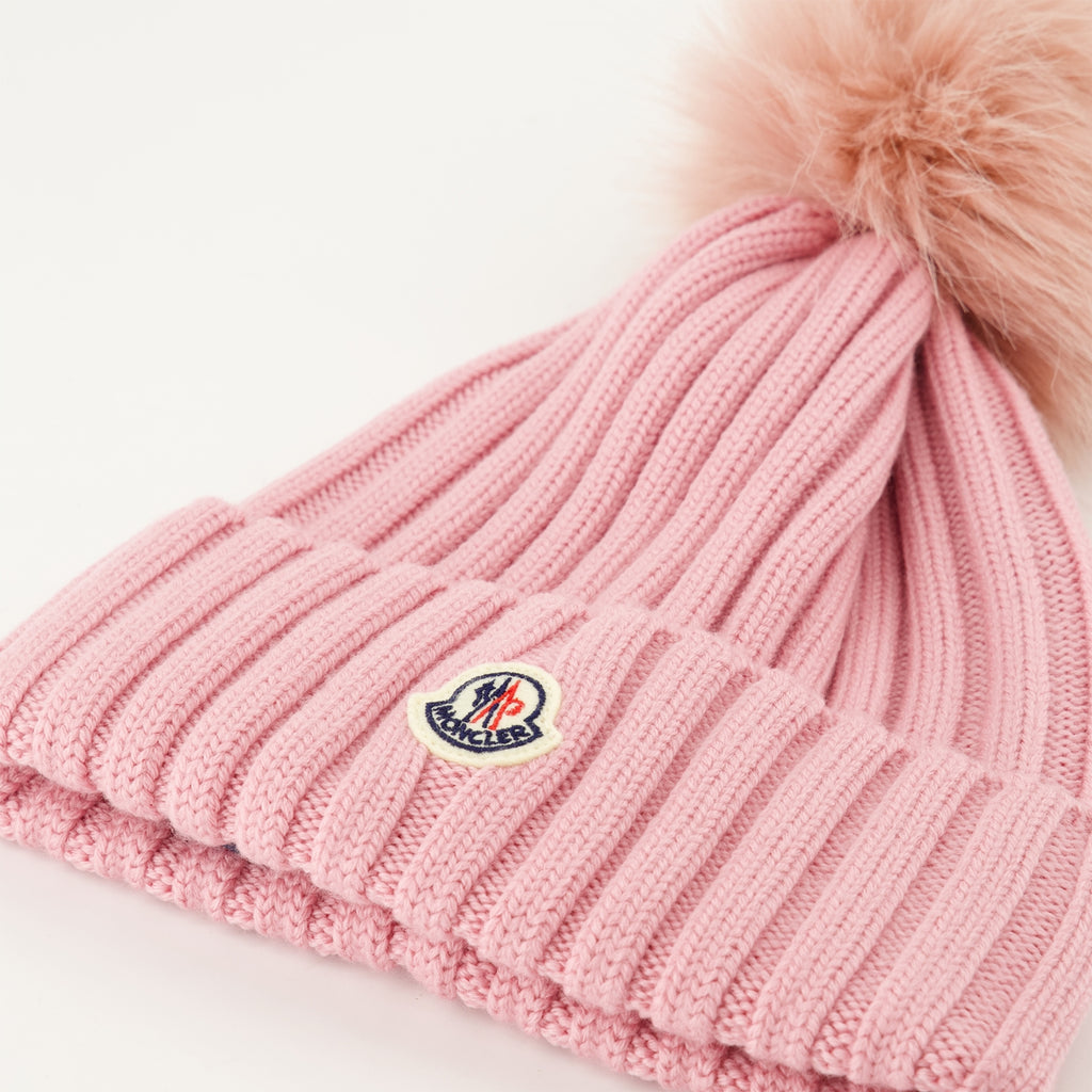 Hats, caps and beanies Bonnet à pompon Moncler Pink Femme