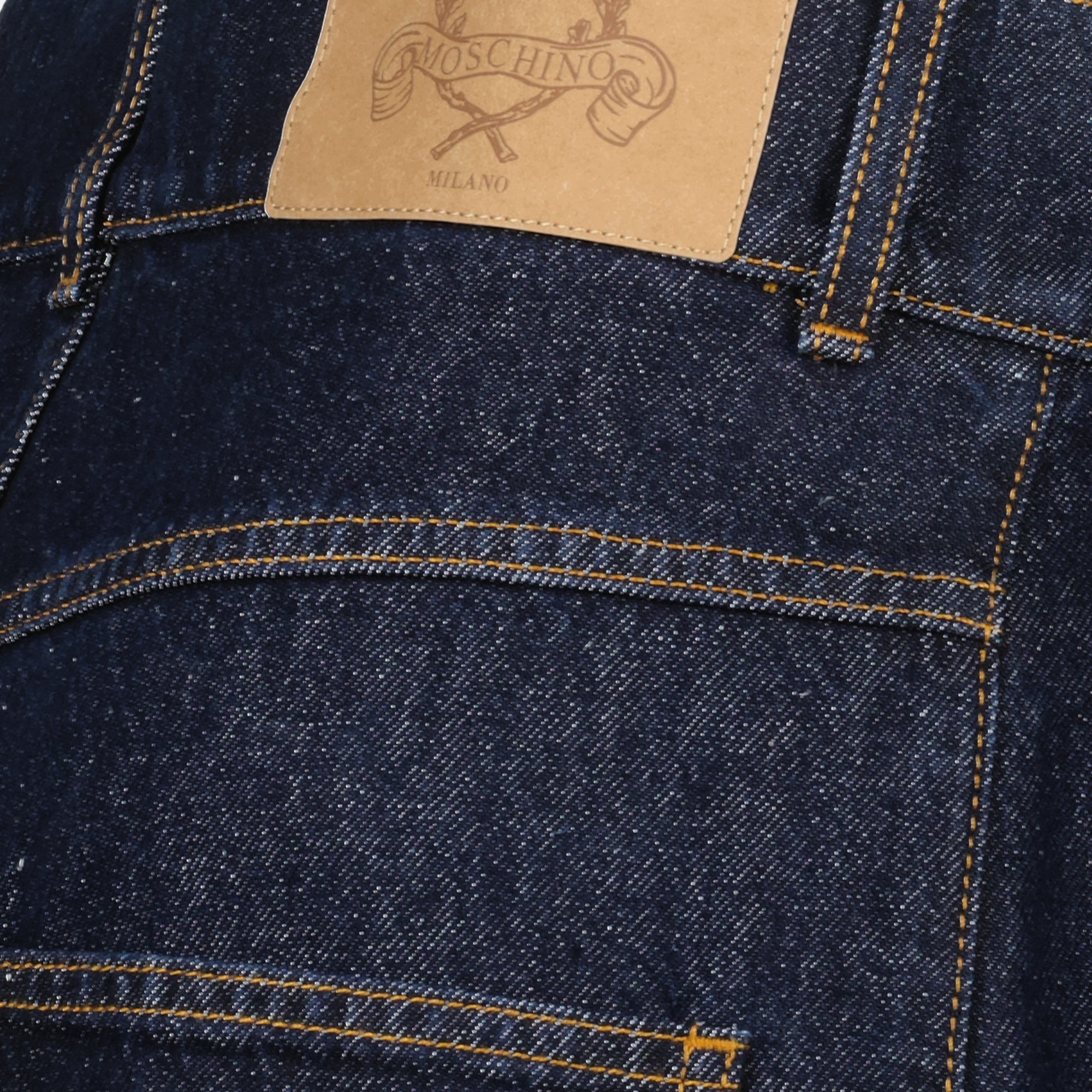 Pantalons Jeans en denim Moschino Bleu foncé Femme