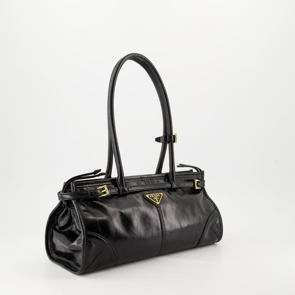 Handtaschen und schultertaschen Sac en cuir Prada Schwarz Femme