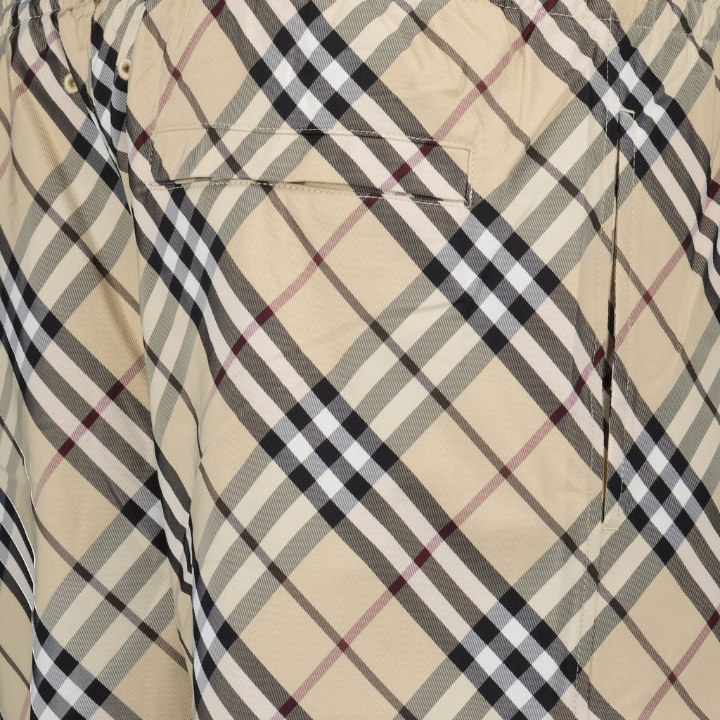 Moda de playa Bañador a Rayas Burberry Beige Homme