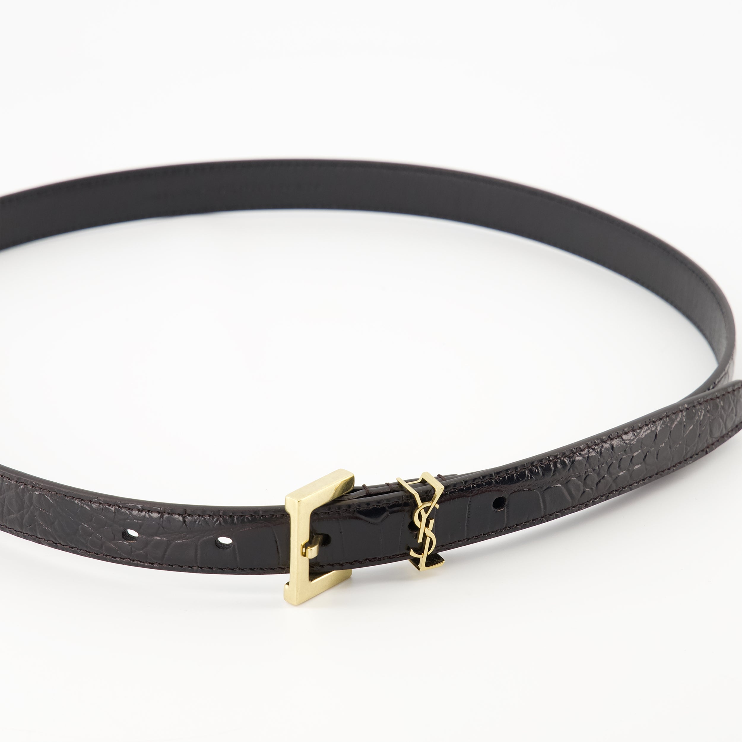 Ceintures Ceinture Cassandre Saint Laurent Noir Femme
