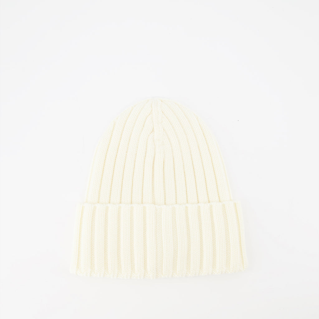 Hats, caps and beanies Logo Beanie Moncler White Femme