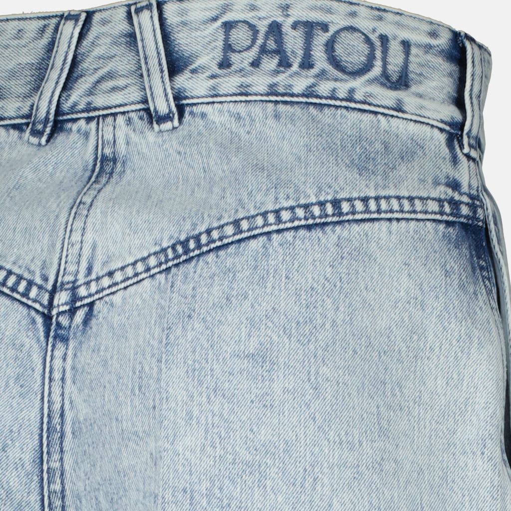 Image de l'article Bermuda en denim bleu de la marque Patou pour Femme - Saison Printemps-Été 2026 - Vue détaillée_1