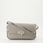 Umhängetaschen Rockstud Schultertasche Valentino Garavani Grau Femme