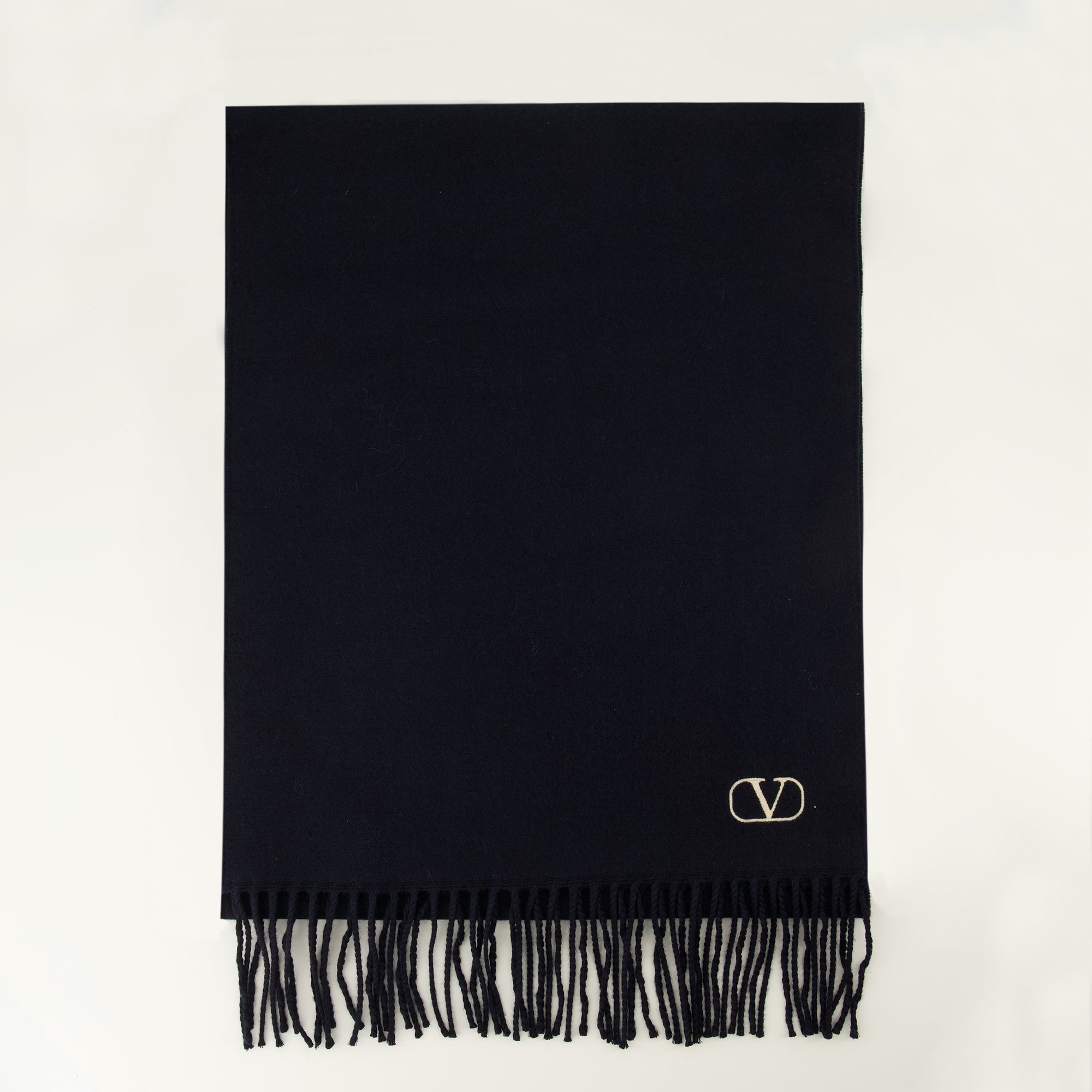 Écharpes, foulards et gants Cachecol de Lã VLogo Azul Marinho Valentino Garavani Bleu foncé Homme