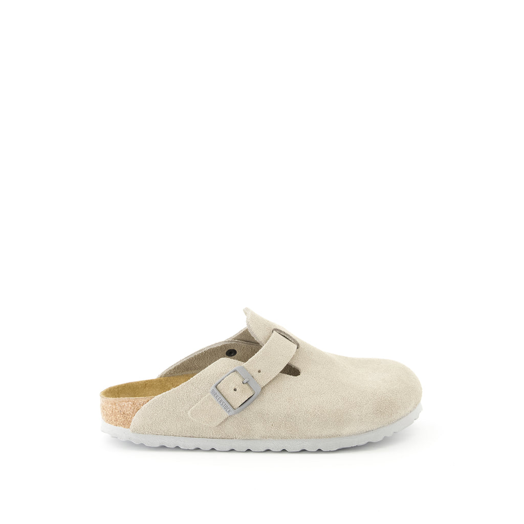 Chaussures ouvertes Mules Boston Birkenstock Kaki Femme