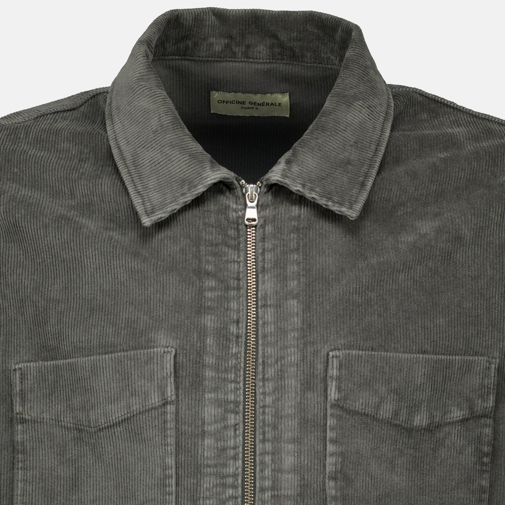 Vestes Grau Denim Overshirt Officine Générale Gris Homme