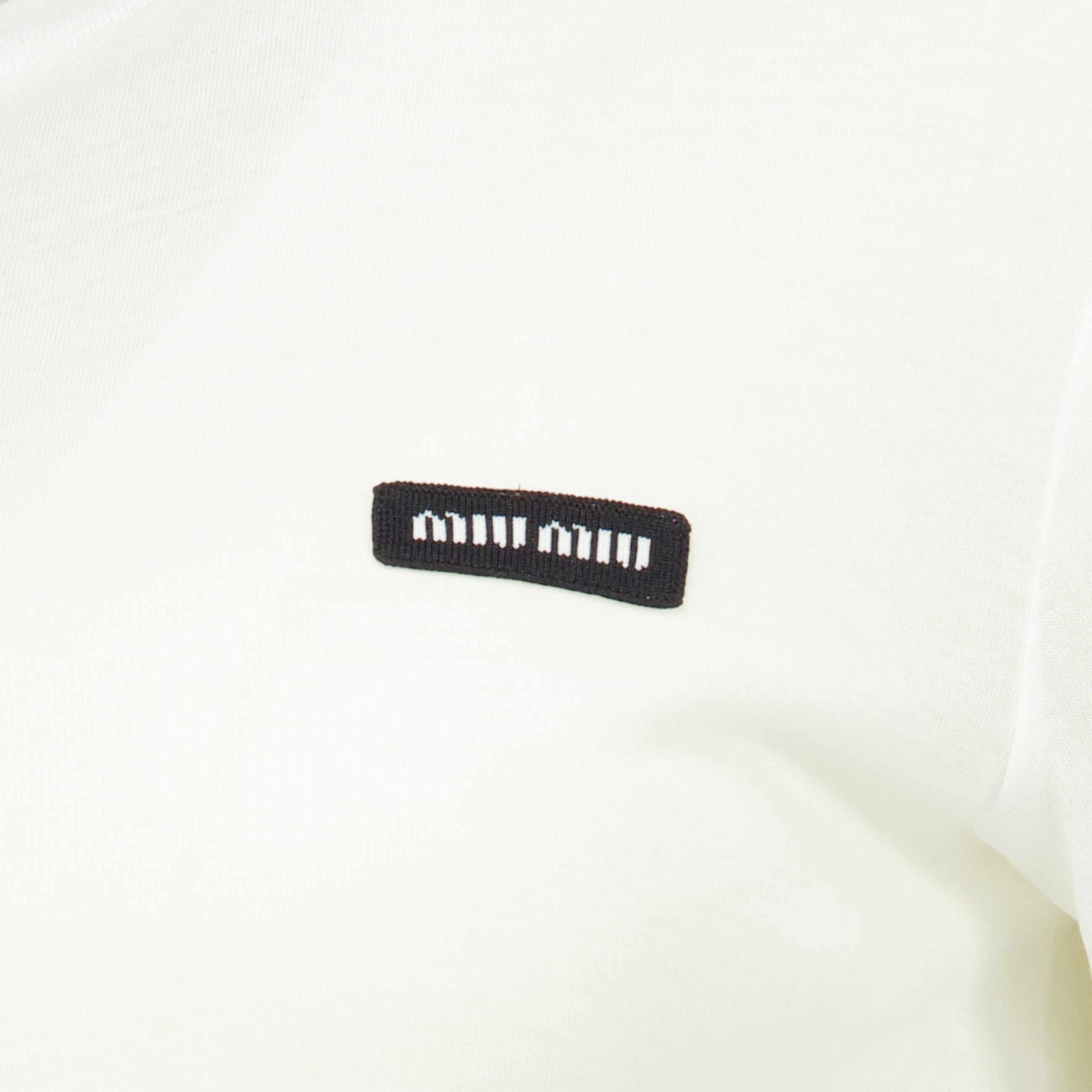T-shirts T-shirt in Jersey Cotele Bianca Miu Miu Blanc Femme