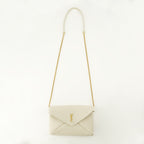Sacs bandoulière Cassandre Chain Pouch Saint Laurent Beige Femme