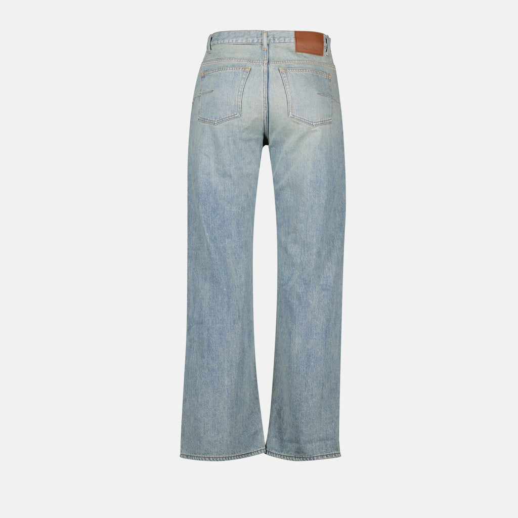 Pantalons Jean Héritage Dior Bleu Homme