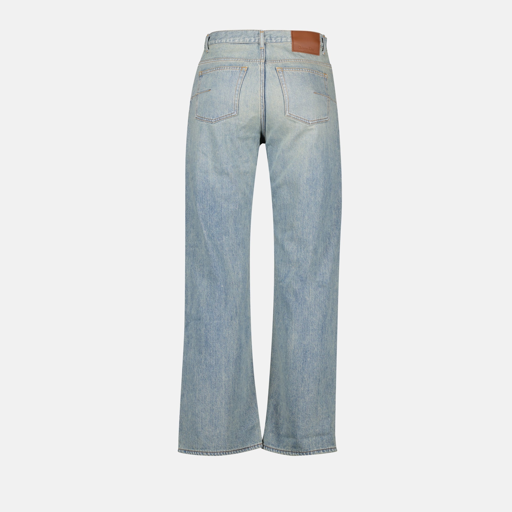 Pantalons Jean Héritage Dior Bleu Homme