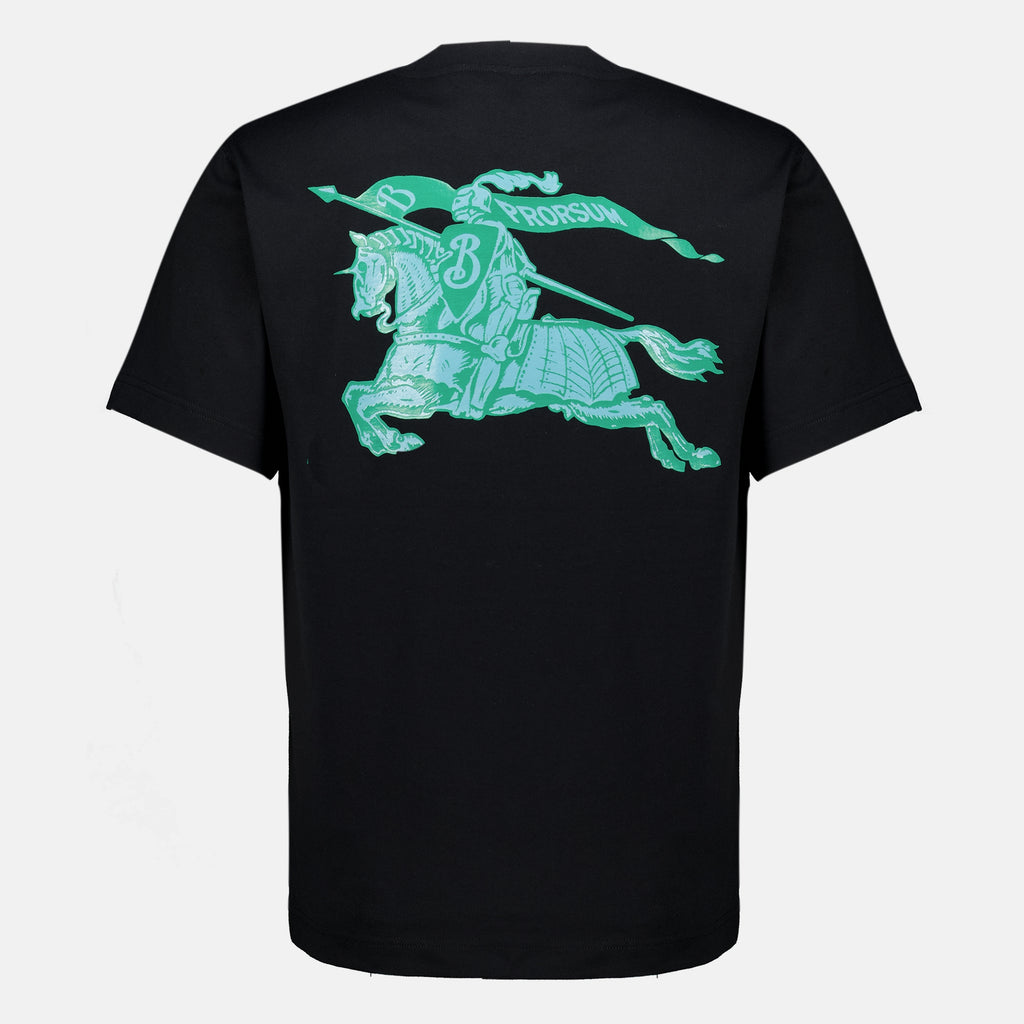 T-shirts Heritage Schwarzes T-Shirt Burberry Noir Homme