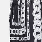 쇼츠 짧은 메두사 체인 Versace 검은색 Homme