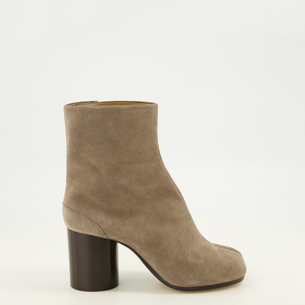 Bottines Bottines Tabi en suède marron Mm6 Marron Femme