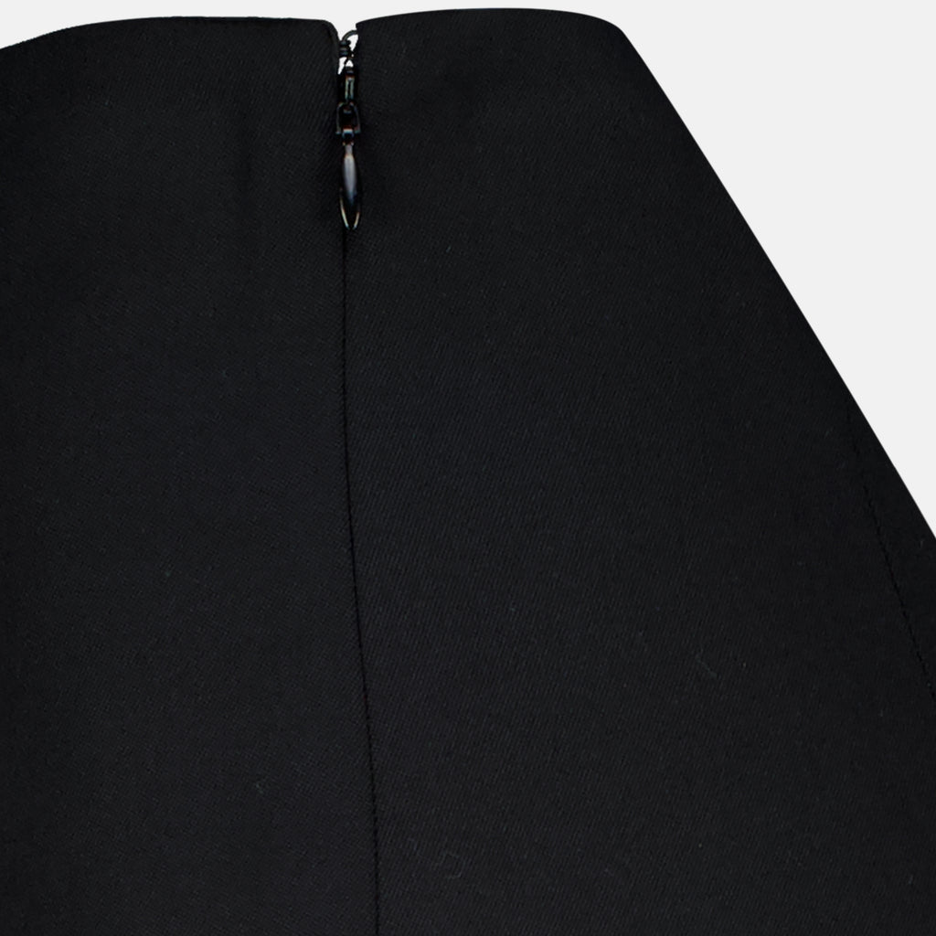 Jupes Falda Larga Negra de Lana Maison Margiela Noir Femme