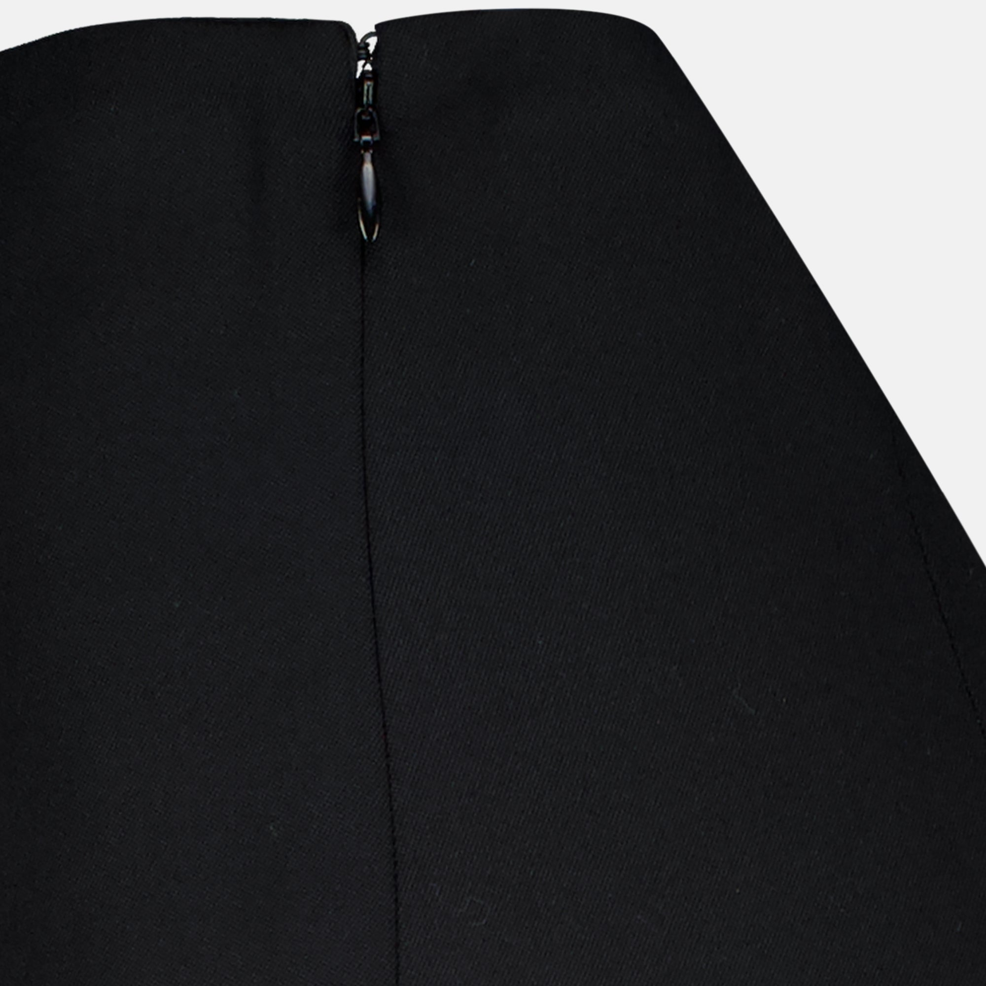 Jupes Saia Longa Preta em Lã Maison Margiela Noir Femme