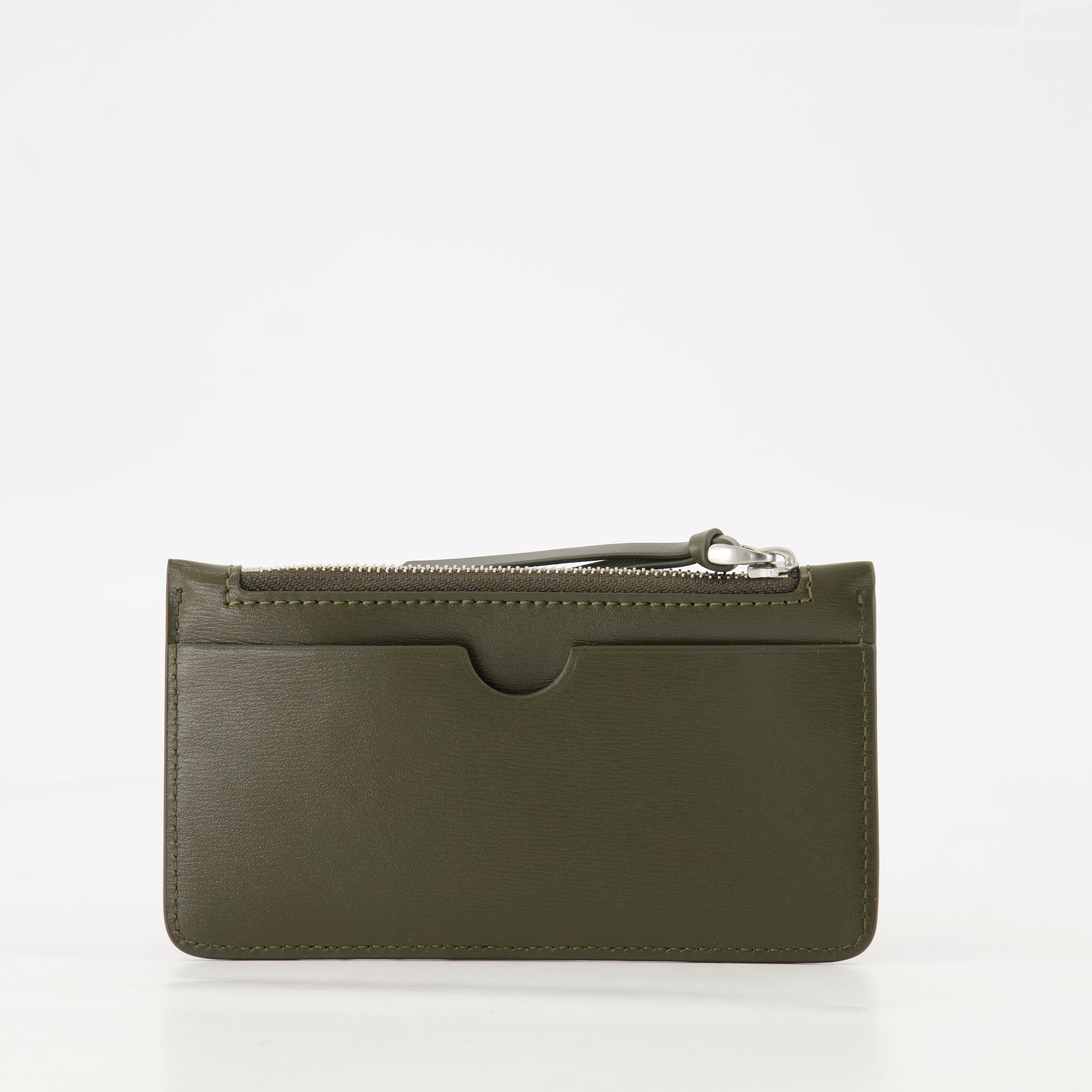 Pequeños artículos de cuero Cartera con Cremallera AMI Heart Ami PARIS Caqui Unisexo