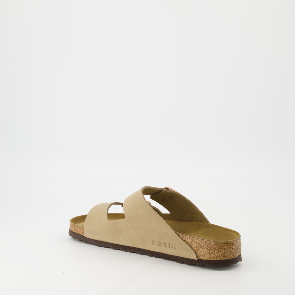 Chaussures ouvertes Sandales Arizona Birkenstock Beige Homme