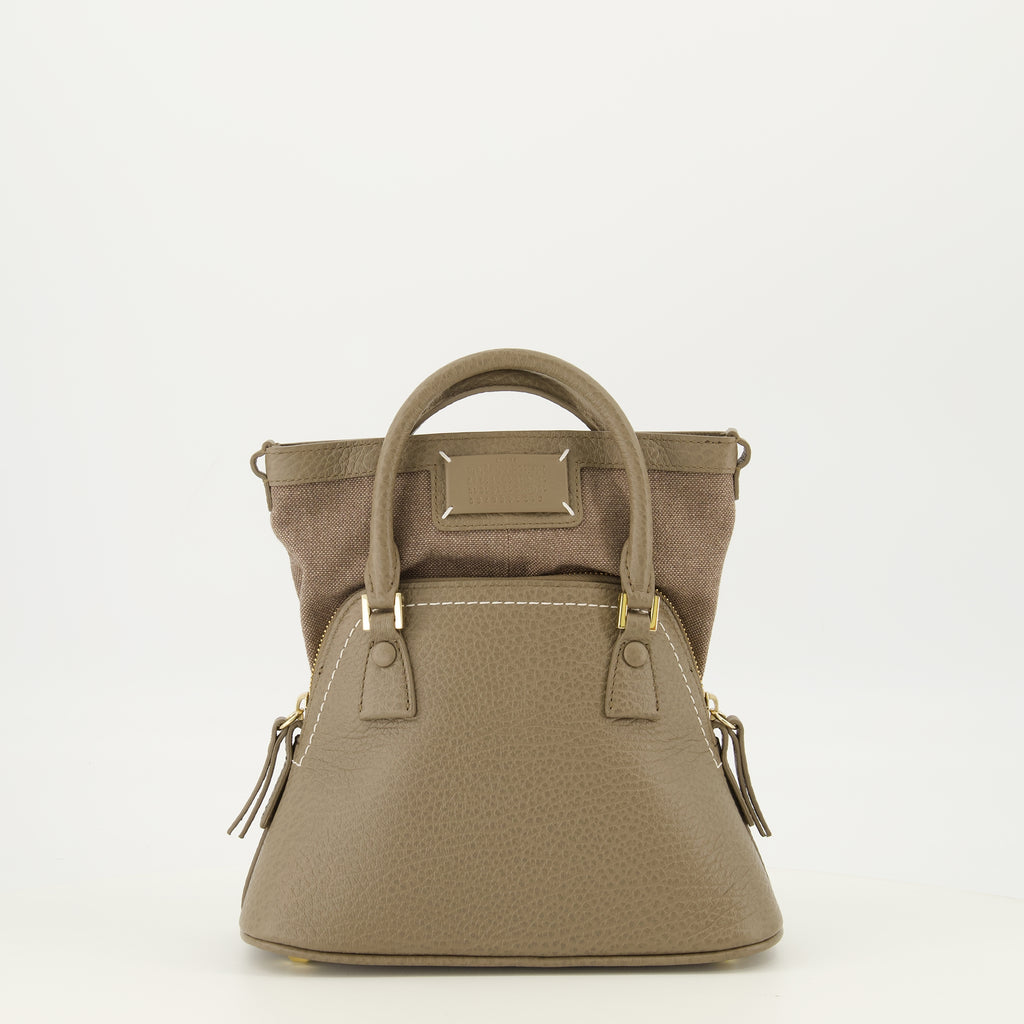 Sacs à main et épaule Bolso Micro de Cuero 5AC en Marrón Maison Margiela Marron Femme
