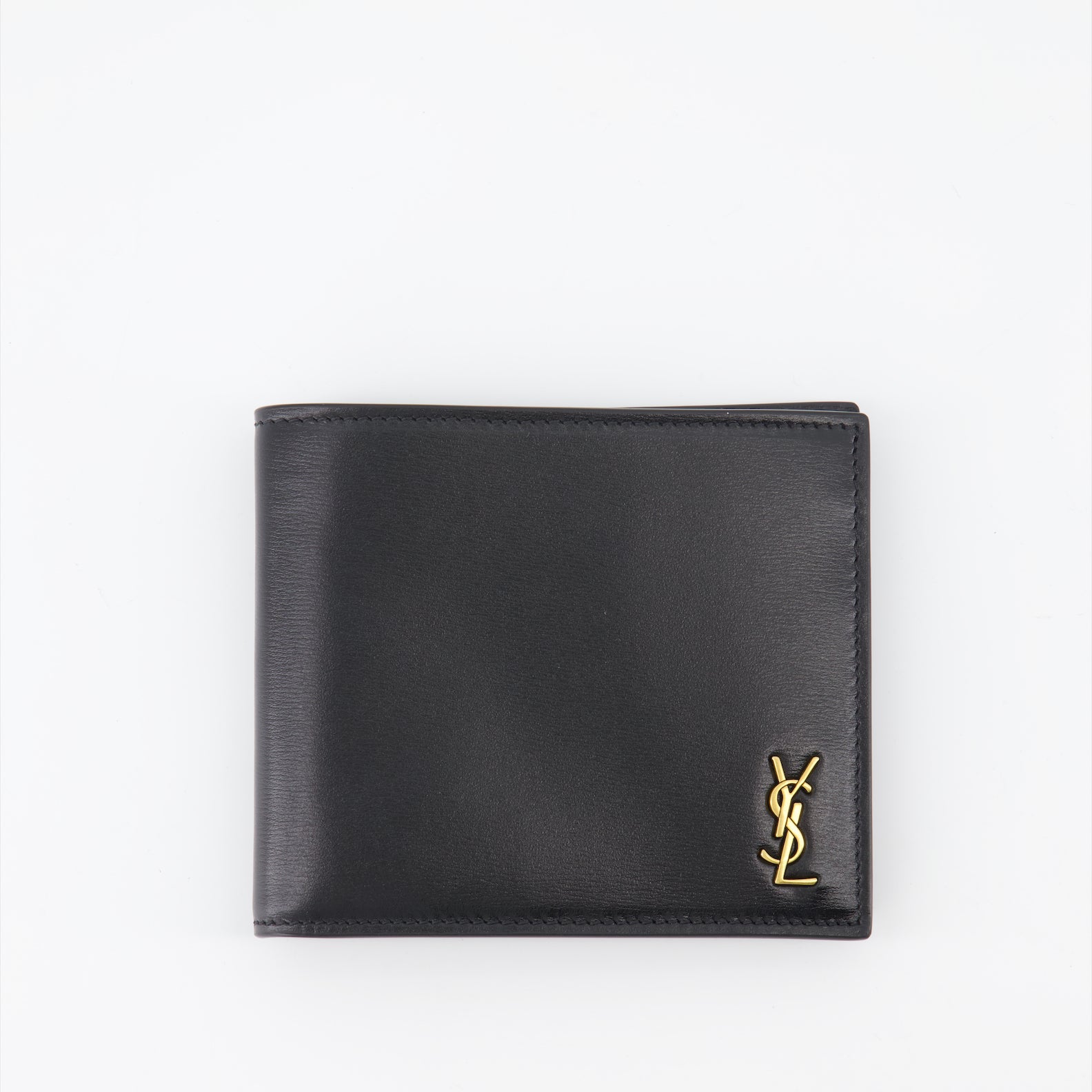 スモールレザーグッズ YSLウォレット Saint Laurent 黒 男