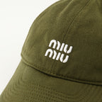 Immagine del cappellino in denim khaki di Miu Miu per donna - Stagione Primavera-Estate 2026 - Vista Dettagliata_3