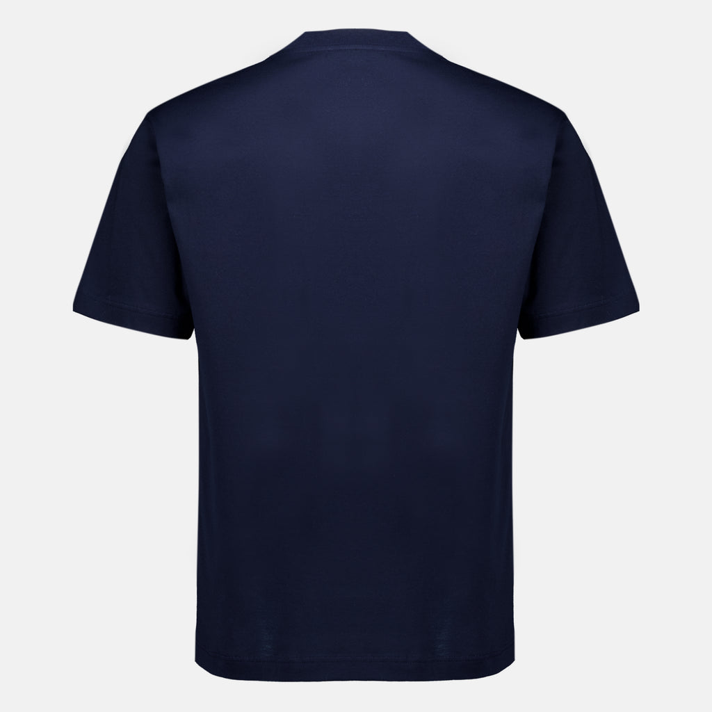 T-shirts T-Shirt Ricamata Blu Marino Prada Bleu foncé Homme
