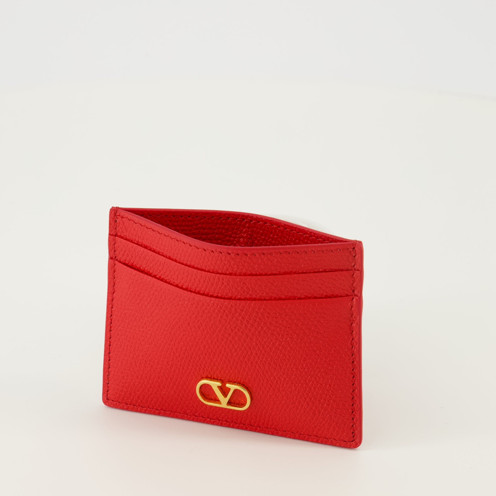 Image de l'article Porte-cartes VLogo rouge de la marque Valentino Garavani pour Femme - Saison Printemps-Été 2026 - Vue détaillée_2
