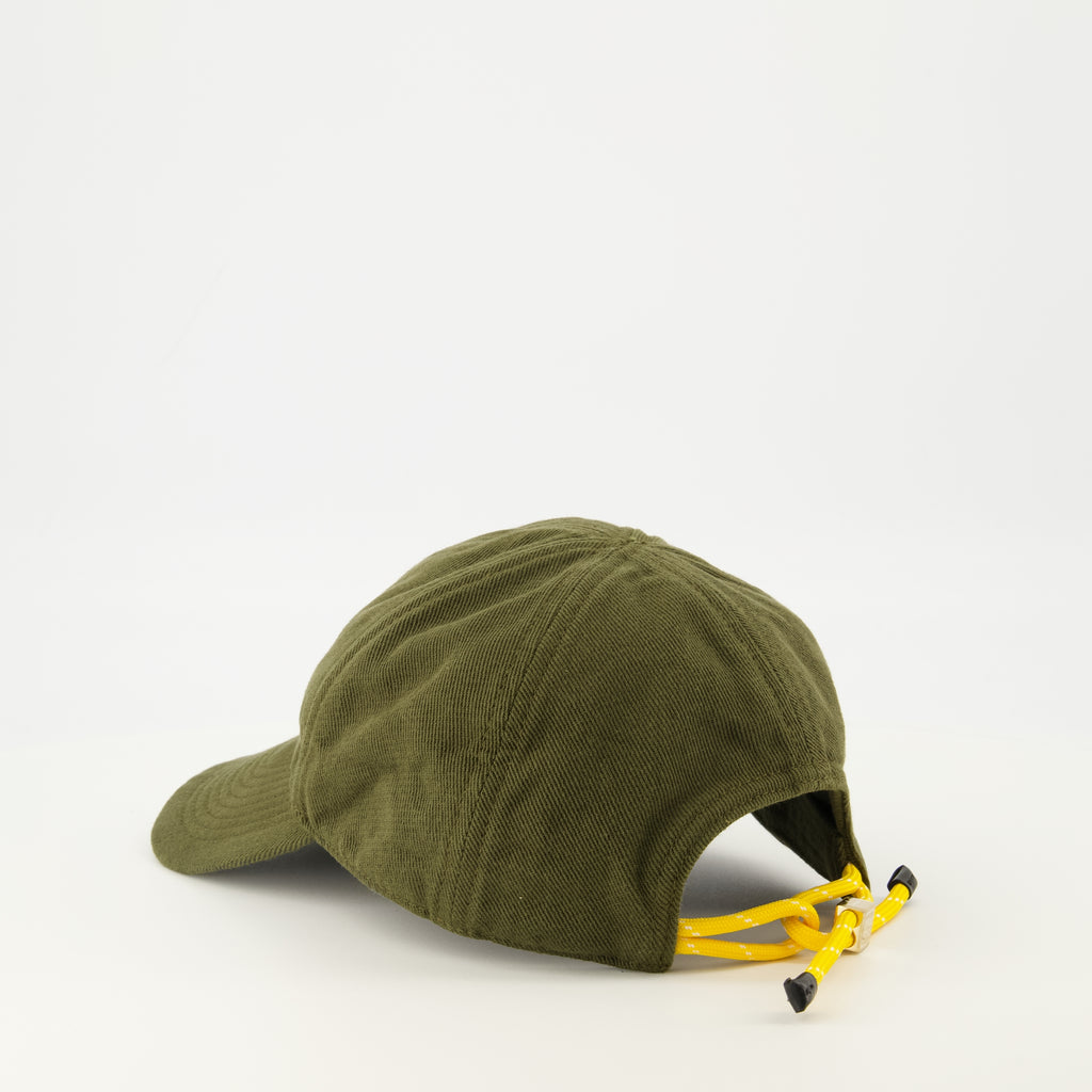 미우미우 여성용 카키 데님 모자의 이미지 - 2026년 봄-여름 - 상세 보기_2