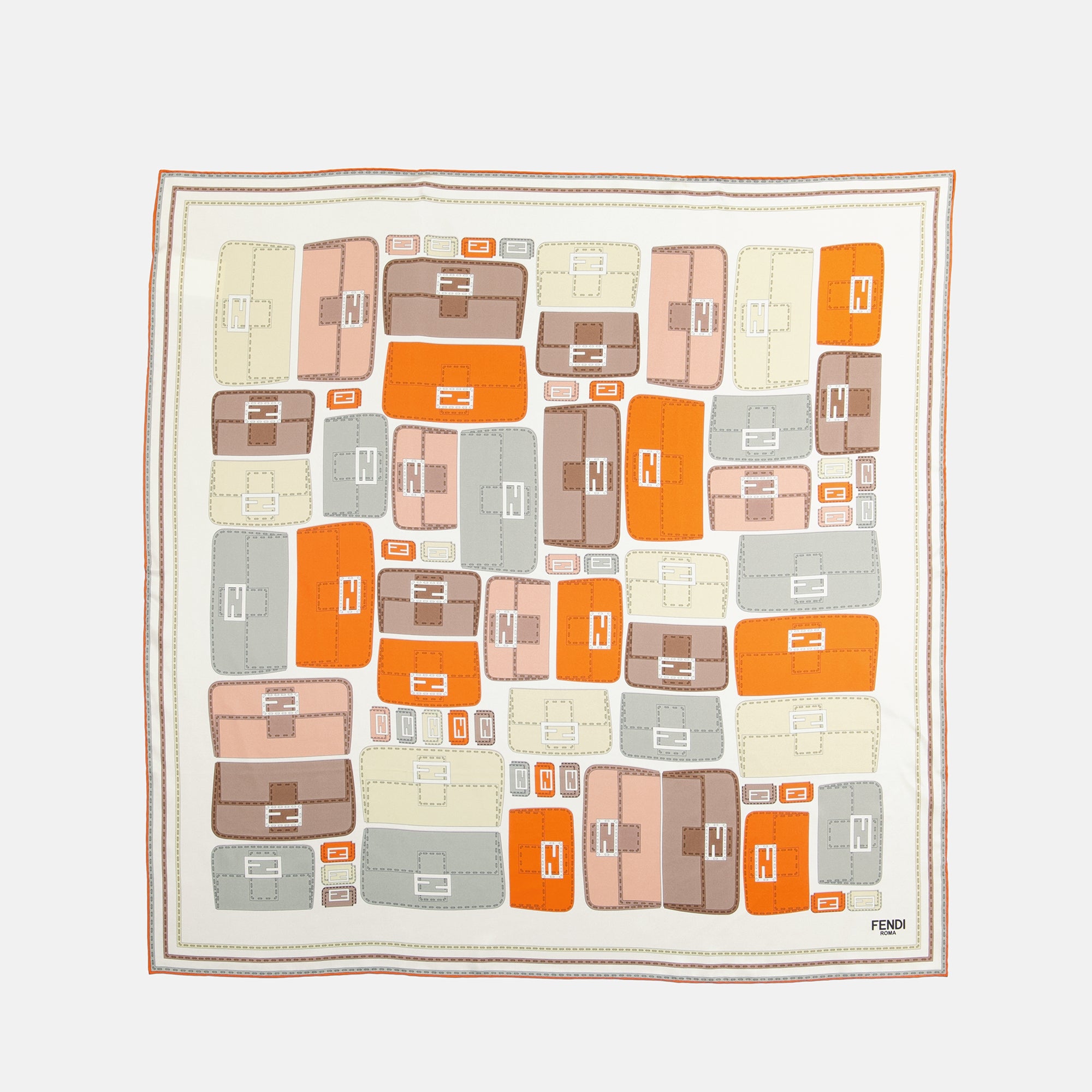 Écharpes, foulards et gants Foulard Baguette Fendi Orange Femme