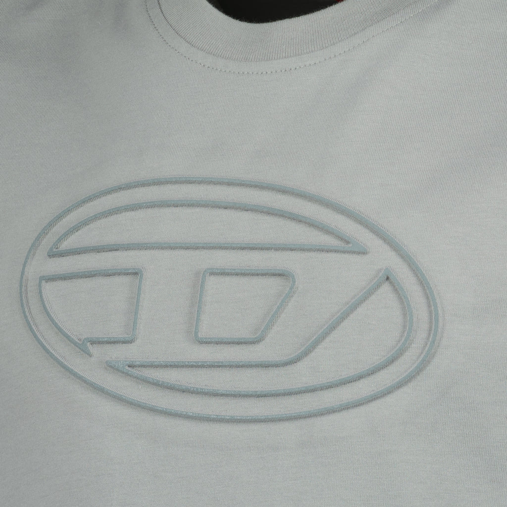 T-shirts T-shirt gris T-Adjust-Bigoval Diesel Gris Homme