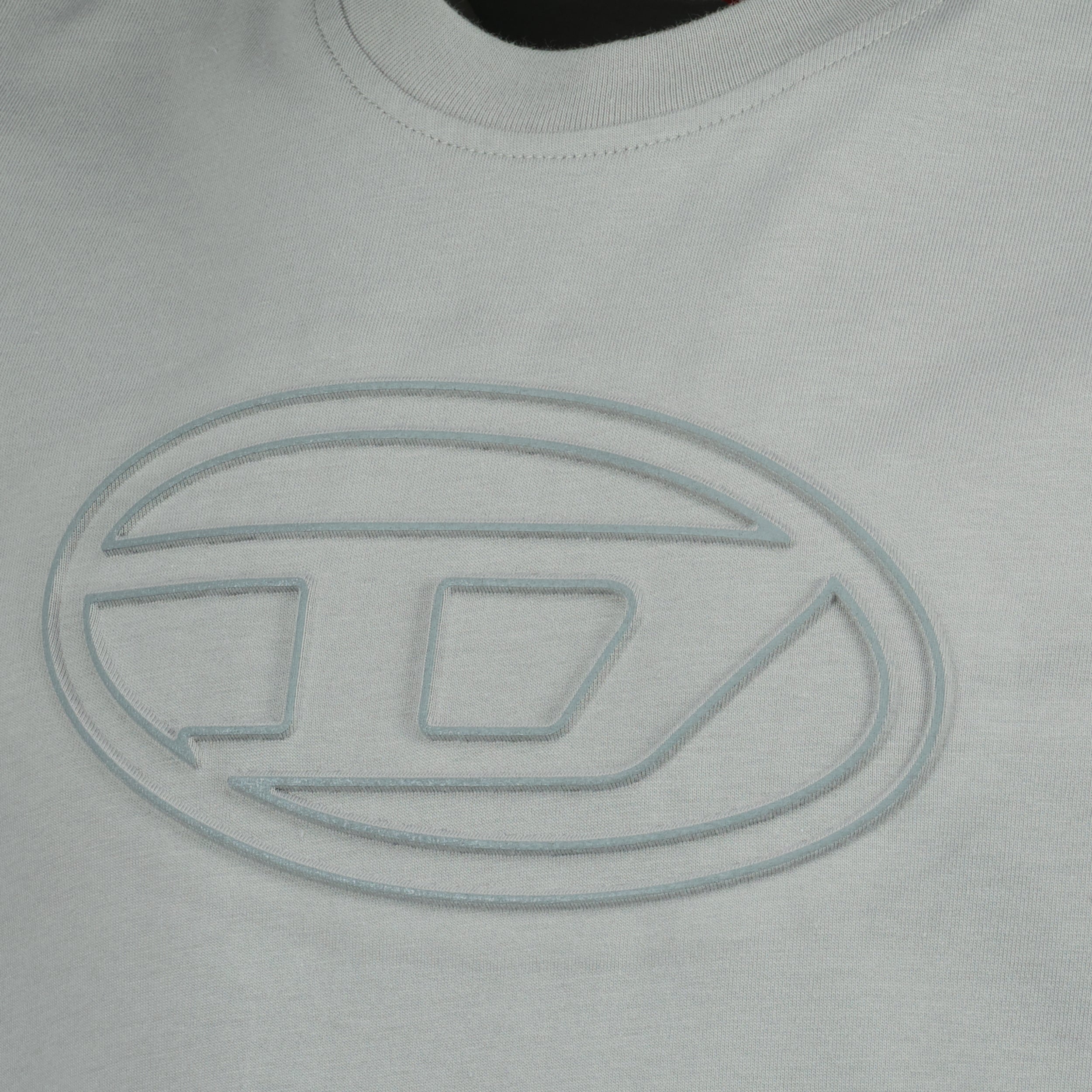T-shirts T-shirt gris T-Adjust-Bigoval Diesel Gris Homme