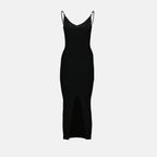 Vestidos Vestido de Malha Preto Versace Preto Femme