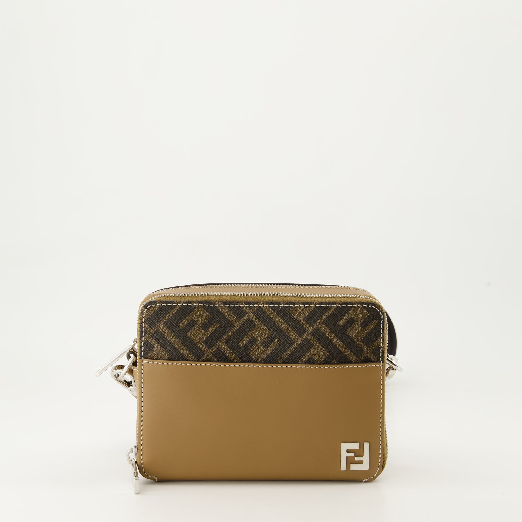 Sacs bandoulière Mini sac en cuir Fendi Marron Homme