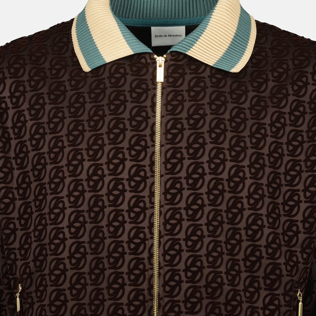Immagine della Giacca Monogramma del marchio Drole De Monsieur per Uomo - Stagione Autunno-Inverno 2025 - Vista Dettagliata_3