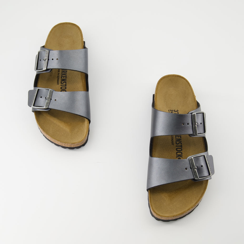 Chaussures ouvertes Sandales Arizona grises Birkenstock Gris Femme