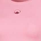 T-shirts T-shirt com Logótipo de Pérolas Rosa Marine Serre Rose Femme