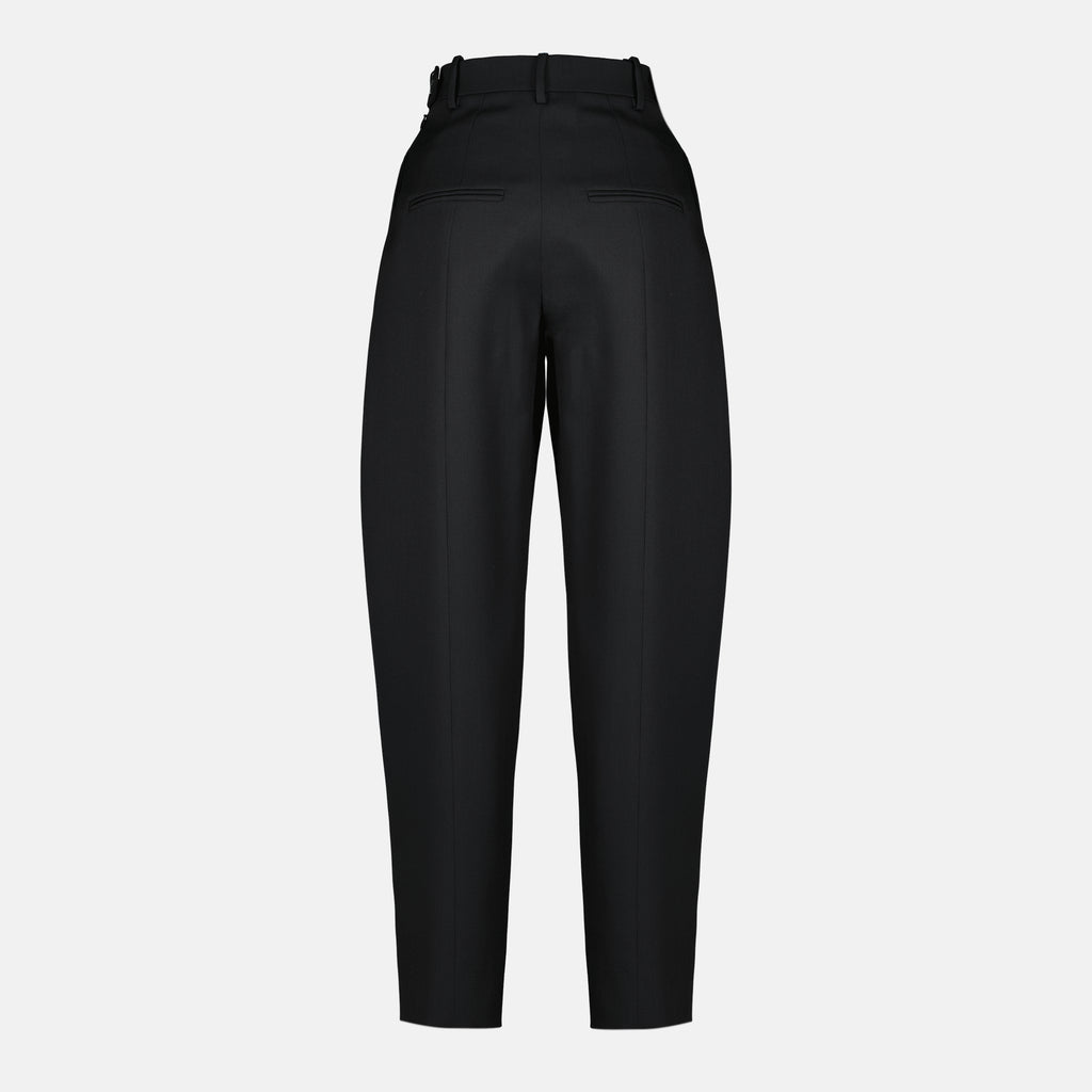 Image de l'article Pantalon Dugan noir de la marque Khaite pour Femme - Saison Printemps-Été 2026 - Vue de Dos