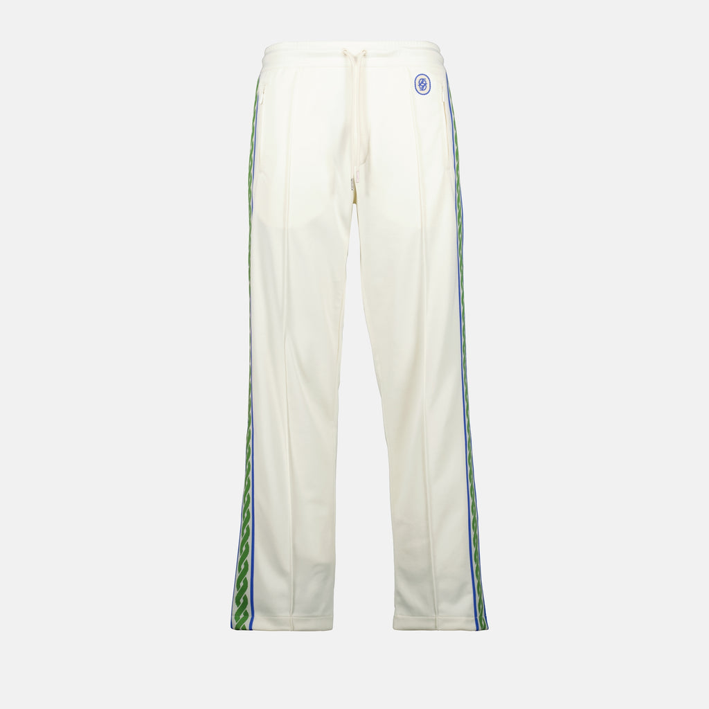 Hosen Gewebte Track-Sweatpants Drole De Monsieur Weiß Herren