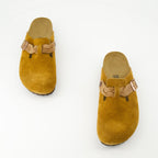 오픈 슈즈 보스턴 브레이디드 뮬 Birkenstock 갈색 Femme