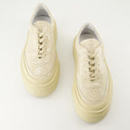 Sneaker Zapatillas con Plataforma Mm6 Beige Femme