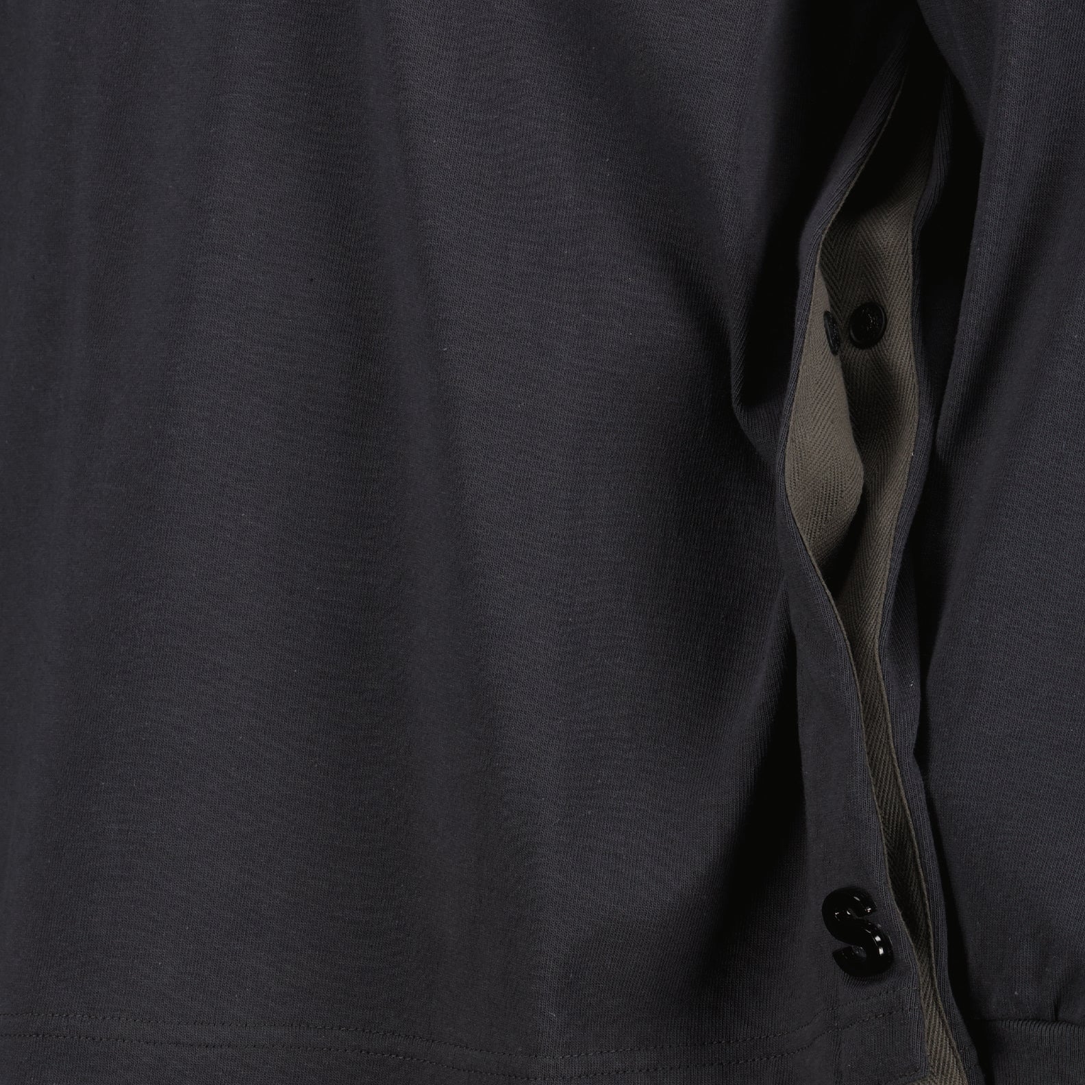 Felpe Felpa in Jersey di Cotone Sacai Grigio Homme