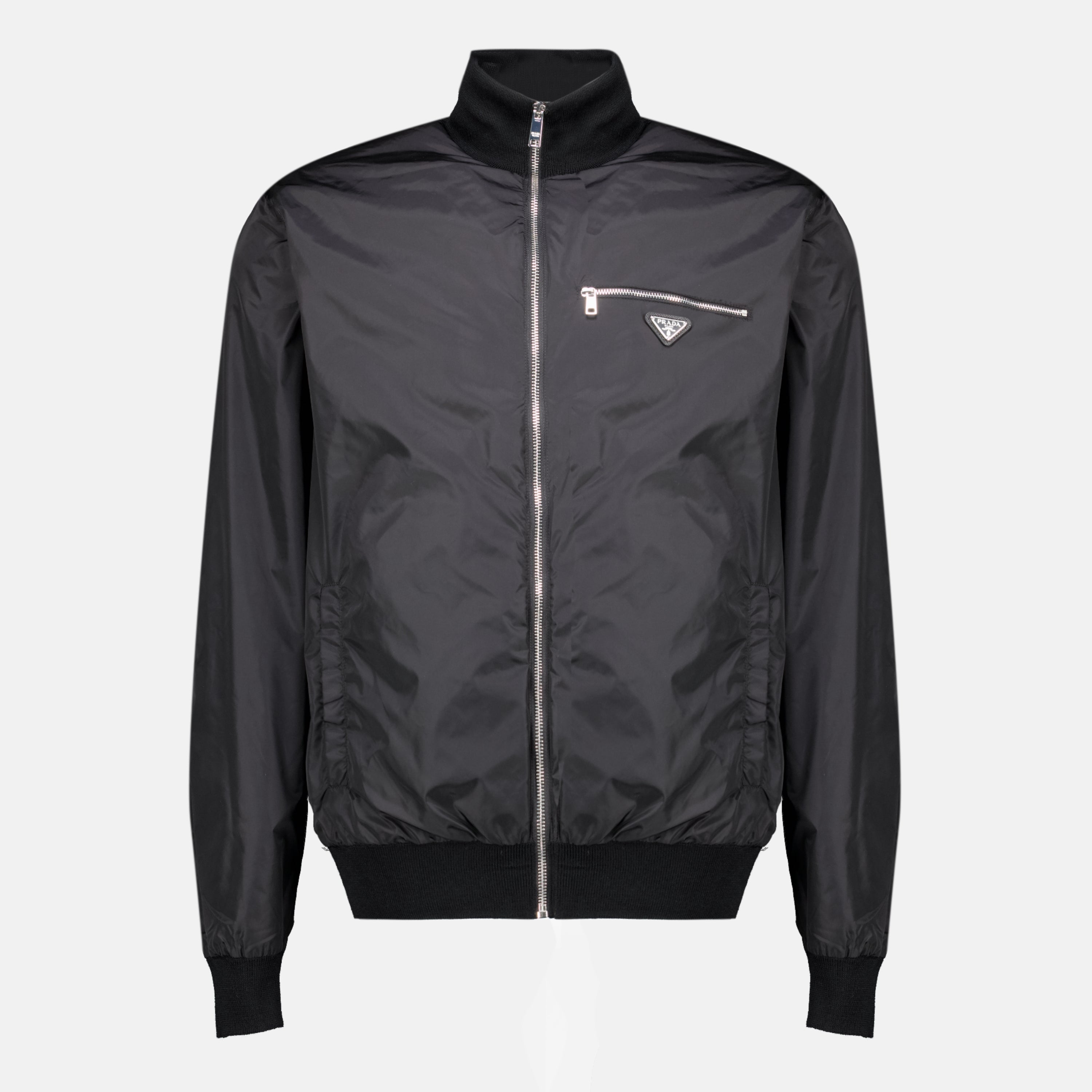 Vestes Veste zippée réversible noir Prada Noir Homme