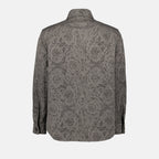 Hemden Barocco Overshirt Versace Grau Männer